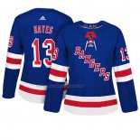 Maglia Hockey Donna New York Rangers Kevin Hayes Autentico Giocatore Blu