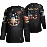 Maglia Hockey Golden Edition Boston Bruins Brad Marchand Independence Day Nero