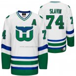 Maglia Hockey Hartford Whalers Jaccob Slavin Heritage Night Throwback Bianco