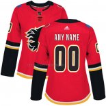 Maglia Hockey Donna Calgary Flames Personalizzate Rosso
