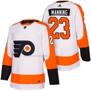 Maglia Hockey Philadelphia Flyers Brandon Manning Autentico Away 2018 Bianco
