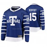 Maglia Hockey Toronto Maple Leafs Alexander Kerfoot Throwback Breakaway Giocatore Blu